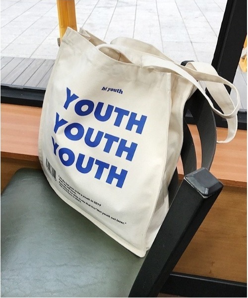 BACKYARD FAMILY（バックヤードファミリー）の「キャンバストートバッグ YOUTH yyeyu1812（トートバッグ・レディース・ホワイト系2/ホワイト系1・B/A）」の15枚目の写真