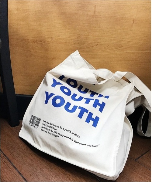 BACKYARD FAMILY（バックヤードファミリー）の「キャンバストートバッグ YOUTH yyeyu1812（トートバッグ・レディース・ホワイト系2/ホワイト系1・B/A）」の16枚目の写真