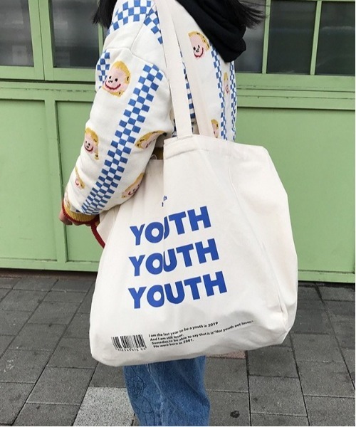 BACKYARD FAMILY（バックヤードファミリー）の「キャンバストートバッグ YOUTH yyeyu1812（トートバッグ・レディース・ホワイト系2/ホワイト系1・B/A）」の19枚目の写真