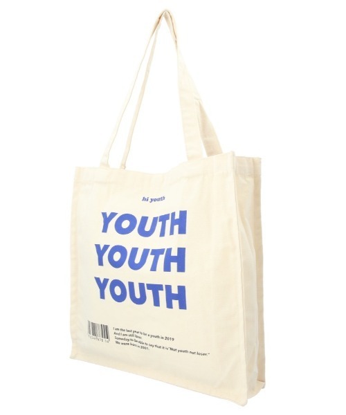 BACKYARD FAMILY（バックヤードファミリー）の「キャンバストートバッグ YOUTH yyeyu1812（トートバッグ・レディース・ホワイト系2/ホワイト系1・B/A）」の7枚目の写真