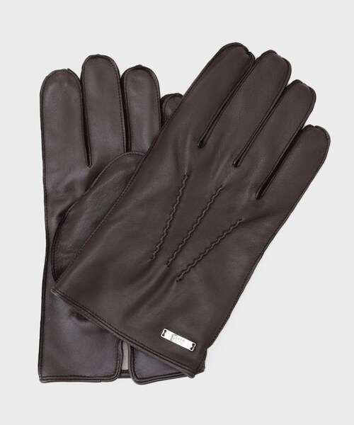 TAKEO KIKUCHI（タケオキクチ）の「【スマホ対応】レザーグローブ（手袋・メンズ・ダークブラウン/ブラック・00）」の10枚目の写真