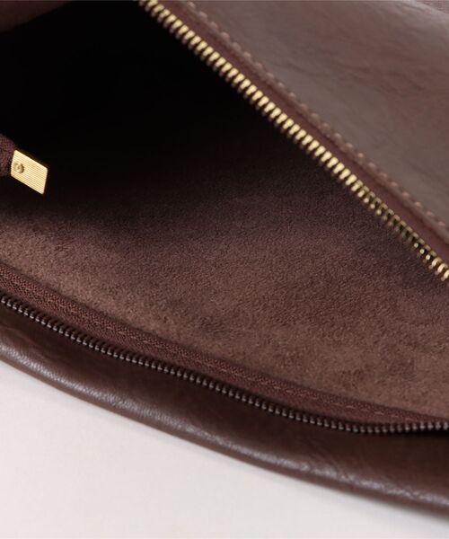 florist(フローリスト)の「2WAY/3WAY ヴィンテージレザー調ラウンドショルダーバッグ(ショルダーバッグ・レディース・アッシュブラウン/モカ/ブラック・FREE)」の8枚目の写真