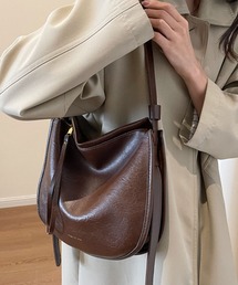 florist | 2WAY/3WAY ヴィンテージレザー調ラウンドショルダーバッグ(ショルダーバッグ)