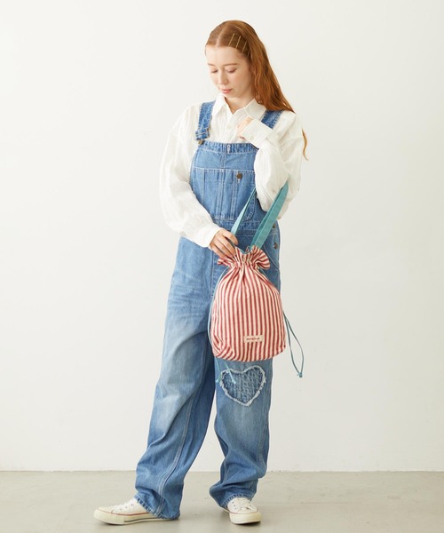 MILKFED.(ミルクフェド)の「STRIPED TOTE BAG(トートバッグ・レディース・ライトブルー/ブラック/レッド・ONE SIZE)」の10枚目の写真