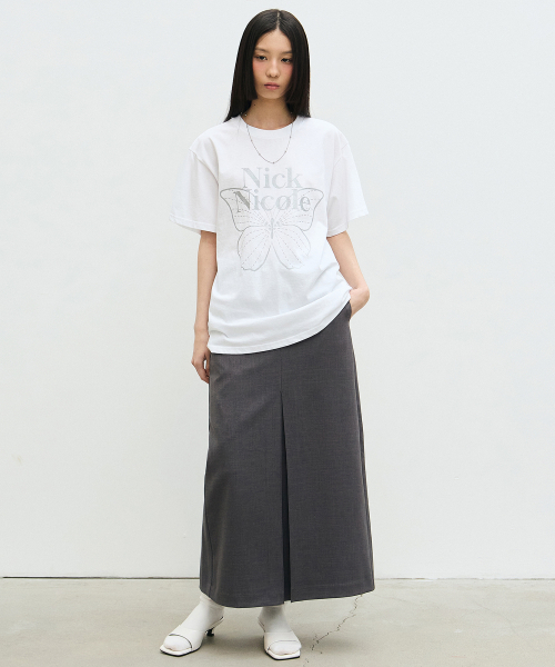 NICK&NICOLE(ニックアンドニコール)の「BIG BUTTERFLY SLEEVE TOP_WHITE SILVER(Tシャツ/カットソー・レディース・その他・FREE)」の4枚目の写真