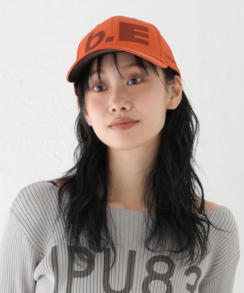 b.Eautiful キャップ　オレンジ b.Eautiful キャップ オレンジ キャップ 帽子 「b.Eautiful