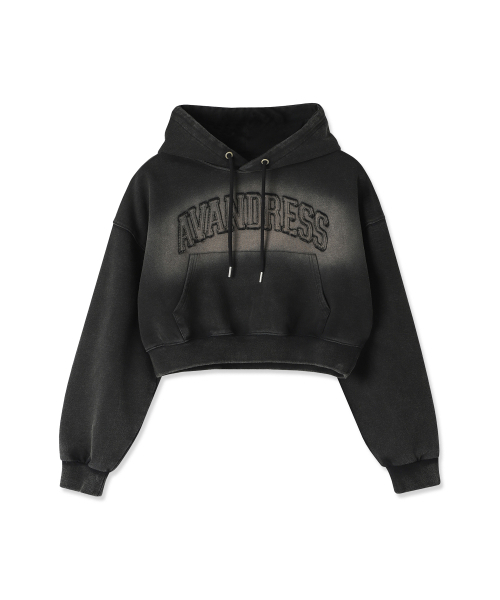 AVANDRESS（アバンドレス ）の「ソルトアップリケクロップフーディ - 2COL（パーカー・レディース・ブラック/ピンク・SMALL/MEDIUM）」の5枚目の写真