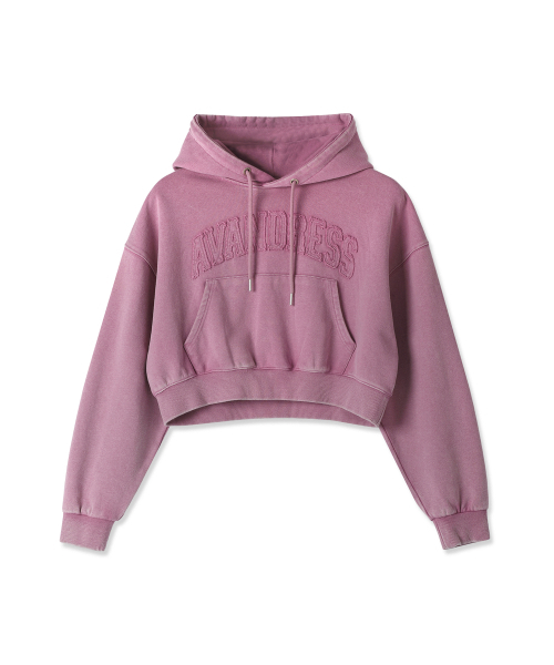 AVANDRESS（アバンドレス ）の「ソルトアップリケクロップフーディ - 2COL（パーカー・レディース・ブラック/ピンク・SMALL/MEDIUM）」の6枚目の写真