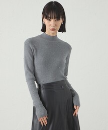 CAST: | 【1枚で着映える】スタッズタートルニット(ニット/セーター)