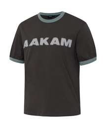 Logo Patch Ringer Top (Dark Gray)