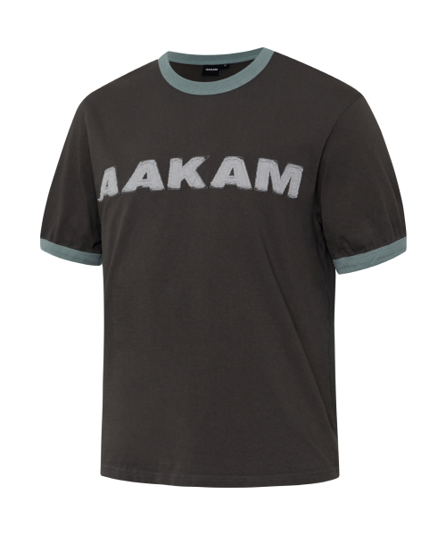 AAKAM(アーカム)の「Logo Patch Ringer Top (Dark Gray)(Tシャツ/カットソー・レディース・その他・WOMENS/2)」の1枚目の写真