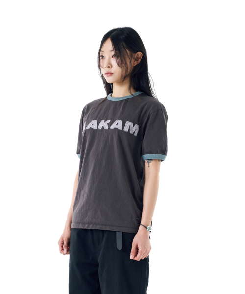 AAKAM(アーカム)の「Logo Patch Ringer Top (Dark Gray)(Tシャツ/カットソー・レディース・その他・WOMENS/2)」の4枚目の写真