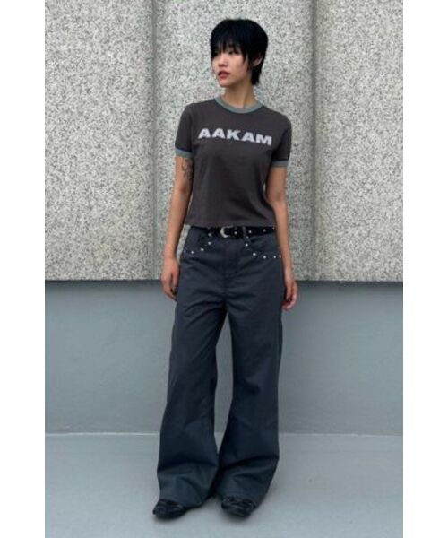 AAKAM(アーカム)の「Logo Patch Ringer Top (Dark Gray)(Tシャツ/カットソー・レディース・その他・WOMENS/2)」の9枚目の写真