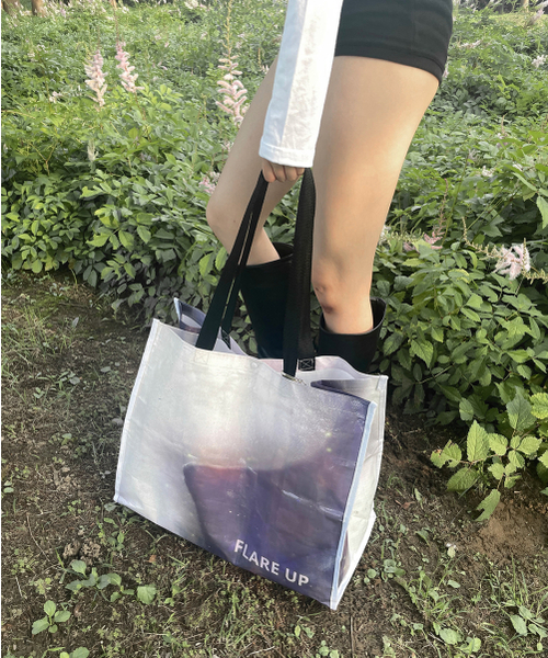 FLAREUP（フレアアップ）の「FLARE UP Tarpaulin Bag (FL-729)（ショルダーバッグ・レディース・ホワイト×パープル・FREE）」の5枚目の写真