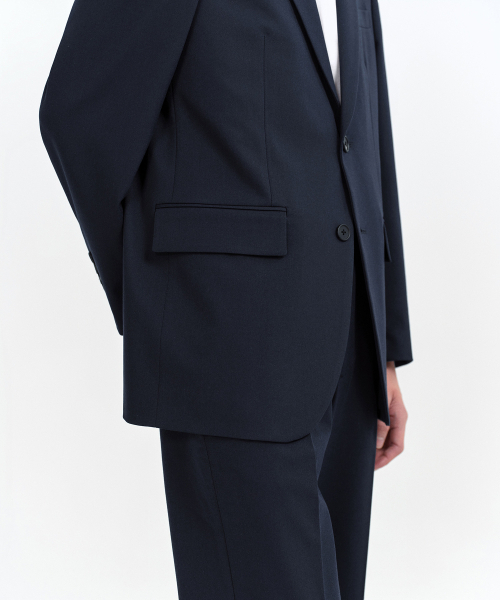 MUSINSA STANDARD(ムシンサスタンダード)の「リラックスベーシックブレザー【ネイビー】(テーラードジャケット・メンズ・その他・X-LARGE/XX-LARGE/MEDIUM/LARGE)」の7枚目の写真