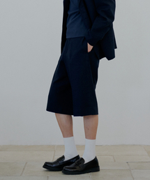NUAKLE（ヌアクル）の「Linen Bermuda Pants_Navy（その他パンツ）」