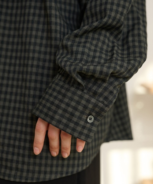 LAULEN(ローレン)の「check ruffle frill choker blouse /チェックラッフルフリルチョーカーブラウス(シャツ/ブラウス・レディース・ブラック/ブラウン/ベージュ・FREE)」の19枚目の写真
