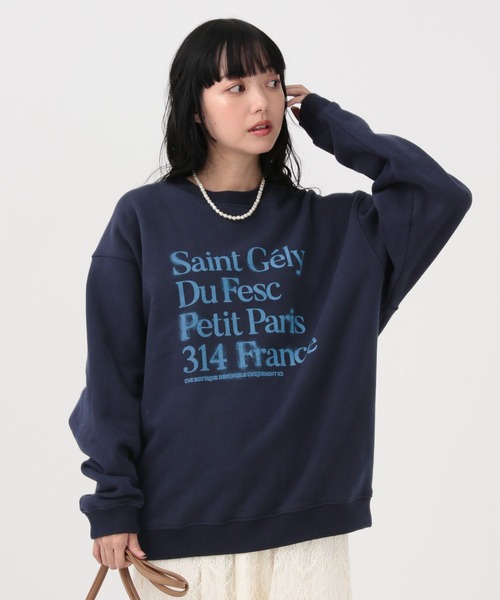 GLOBAL WORK（グローバルワーク）の「グラフィックスウェットプルオーバー/611146（スウェット・メンズ・ホワイト系その他3/チャコールグレー/ブラック/ホワイト系その他2/ホワイト/ネイビー・SMALL/MEDIUM/LARGE/X-LARGE）」の6枚目の写真