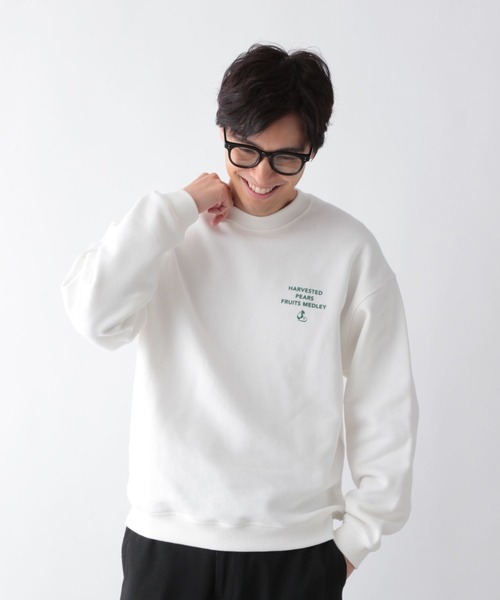 GLOBAL WORK（グローバルワーク）の「グラフィックスウェットプルオーバー/611146（スウェット・メンズ・ホワイト系その他3/チャコールグレー/ブラック/ホワイト系その他2/ホワイト/ネイビー・SMALL/MEDIUM/LARGE/X-LARGE）」の9枚目の写真