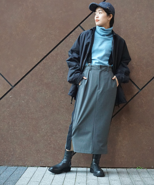 JOURNAL STANDARD LUXE（ジャーナルスタンダード　ラックス）の「カシミヤ タートルネックプルオーバー（ニット/セーター・レディース・チャコールグレー/ホワイト/ブラウン/スカイブルー・FREE）」の14枚目の写真