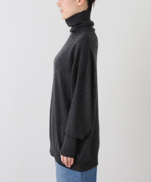 JOURNAL STANDARD LUXE（ジャーナルスタンダード　ラックス）の「カシミヤ タートルネックプルオーバー（ニット/セーター・レディース・チャコールグレー/ホワイト/ブラウン/スカイブルー・FREE）」の20枚目の写真