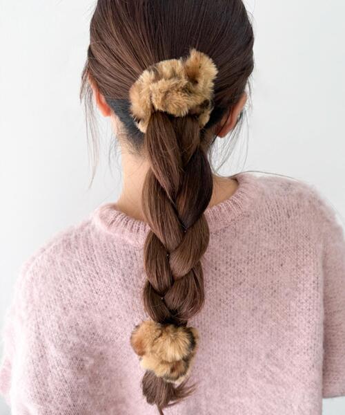 WEGO(ウィゴー)の「WEGO/【2点セット】ファーヘアゴム(ヘアゴム・レディース・ホワイト/ライトピンク/パープル/その他1/その他2/ブラック/ピンク/グレー/ブルー・FREE)」の8枚目の写真