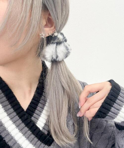 WEGO（ウィゴー）の「WEGO/【2点セット】ファーヘアゴム（ヘアゴム・レディース・ホワイト/ライトピンク・FREE）」の5枚目の写真