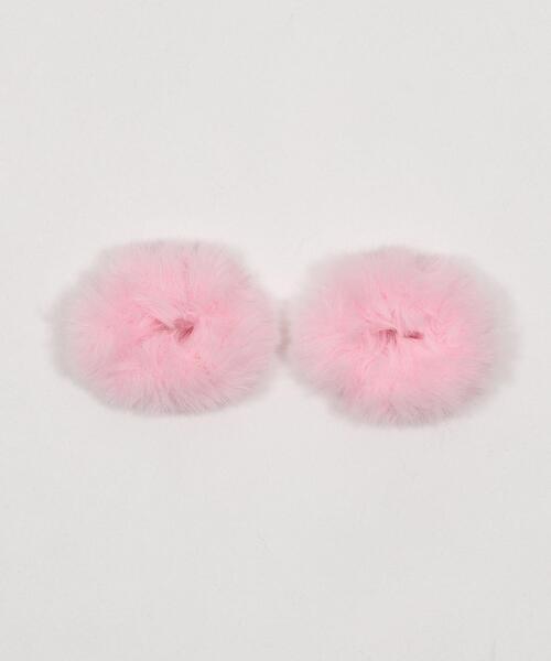 WEGO（ウィゴー）の「WEGO/【2点セット】ファーヘアゴム（ヘアゴム・レディース・ホワイト/ライトピンク・FREE）」の7枚目の写真