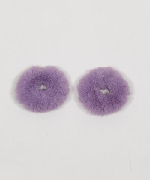 WEGO（ウィゴー）の「WEGO/【2点セット】ファーヘアゴム（ヘアゴム・レディース・ホワイト/ライトピンク・FREE）」の9枚目の写真