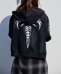 SUPPLIER | SUPPLIER/サプライヤー Tribal Bones Pierced Zip Hoodie トライバル柄 オリジナルピアス付き フーディー(パーカー)