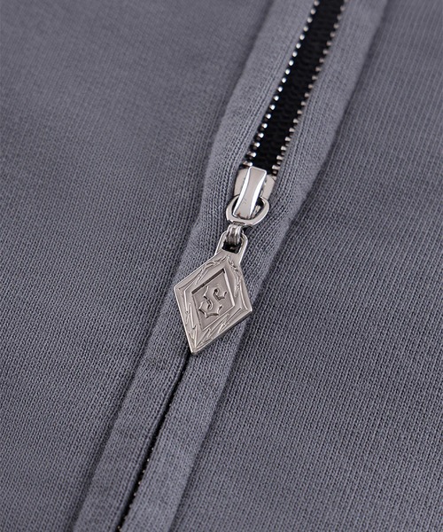 SUPPLIER（サプライヤー）の「SUPPLIER/サプライヤー Tribal Bones Pierced Zip Hoodie トライバル柄 オリジナルピアス付き フーディー（パーカー・メンズ・ブラック/グレー・M/L/XL）」の13枚目の写真