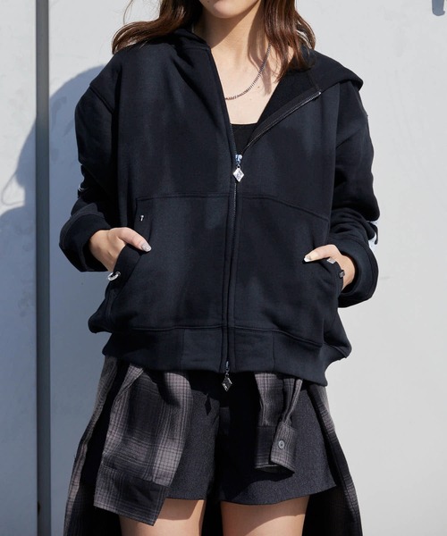 SUPPLIER（サプライヤー）の「SUPPLIER/サプライヤー Tribal Bones Pierced Zip Hoodie トライバル柄 オリジナルピアス付き フーディー（パーカー・メンズ・ブラック/グレー・M/L/XL）」の20枚目の写真