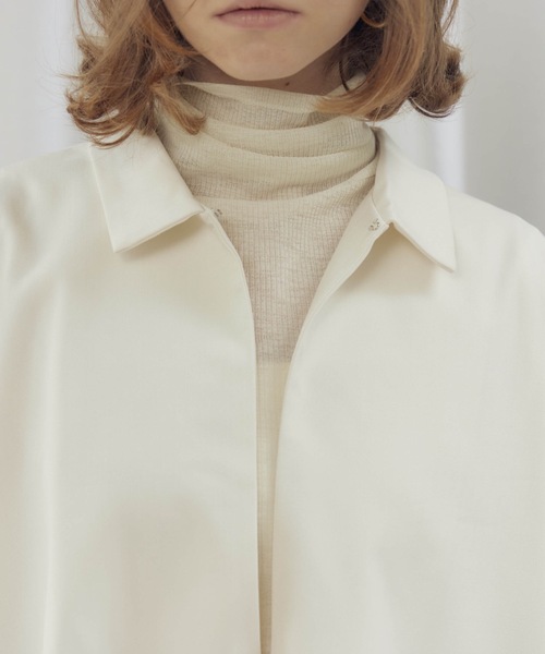 CIEL'AIR（シエルエアー）の「OVERSHIRT（ｵｰﾊﾞｰｼｬﾂ）（シャツ/ブラウス・レディース・モカ/オフホワイト・FREE）」の16枚目の写真