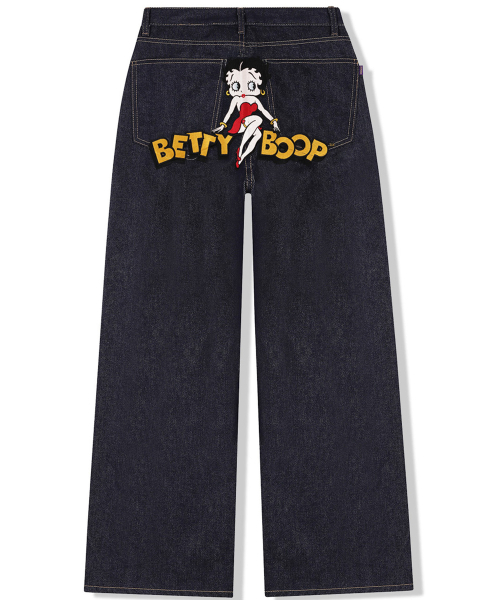 LAUGHER(ラファー)の「CARGO DENIM Pants - DEEP BLUE(デニムパンツ・レディース・その他・MEDIUM/LARGE)」の1枚目の写真