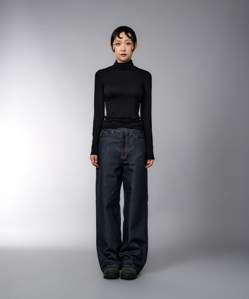 LAUGHER(ラファー)の「CARGO DENIM Pants - DEEP BLUE(デニムパンツ・レディース・その他・MEDIUM/LARGE)」の9枚目の写真