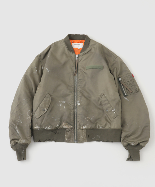Anachronorm(アナクロノーム)の「ANACHRONORM / アナクロノーム DIRTY NYLON MA-1(MA-1・メンズ・ライトグリーン・LARGE/MEDIUM)」の1枚目の写真
