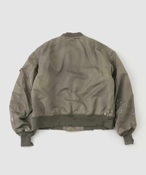 Anachronorm(アナクロノーム)の「ANACHRONORM / アナクロノーム DIRTY NYLON MA-1(MA-1・メンズ・ライトグリーン・LARGE/MEDIUM)」の2枚目の写真