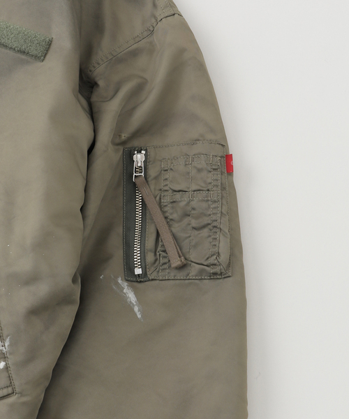 Anachronorm(アナクロノーム)の「ANACHRONORM / アナクロノーム DIRTY NYLON MA-1(MA-1・メンズ・ライトグリーン・LARGE/MEDIUM)」の4枚目の写真