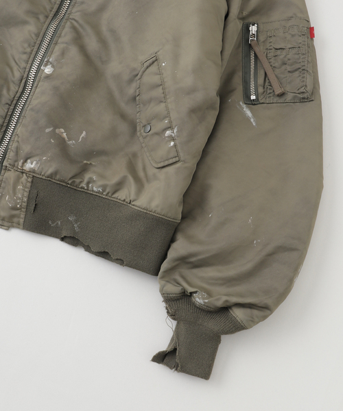 Anachronorm(アナクロノーム)の「ANACHRONORM / アナクロノーム DIRTY NYLON MA-1(MA-1・メンズ・ライトグリーン・LARGE/MEDIUM)」の5枚目の写真