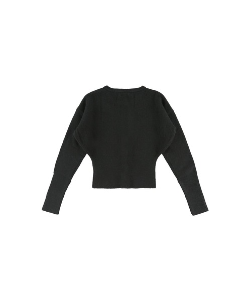 ALEXIA STAM（アリシアスタン）の「Button Knit Cropped Cardigan /ボタンニットカーデ（ニット/セーター・レディース・イエロー/ブラック/グレー・FREE）」の18枚目の写真