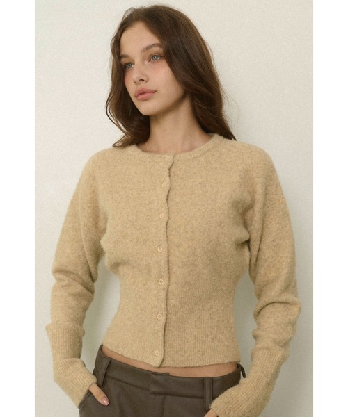 ALEXIA STAM（アリシアスタン）の「Button Knit Cropped Cardigan /ボタンニットカーデ（ニット/セーター・レディース・イエロー/ブラック/グレー・FREE）」の16枚目の写真