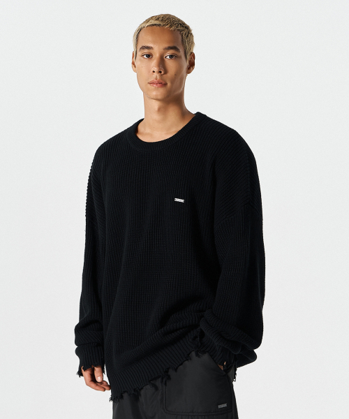 Demijple over‑board knit (чёрный)