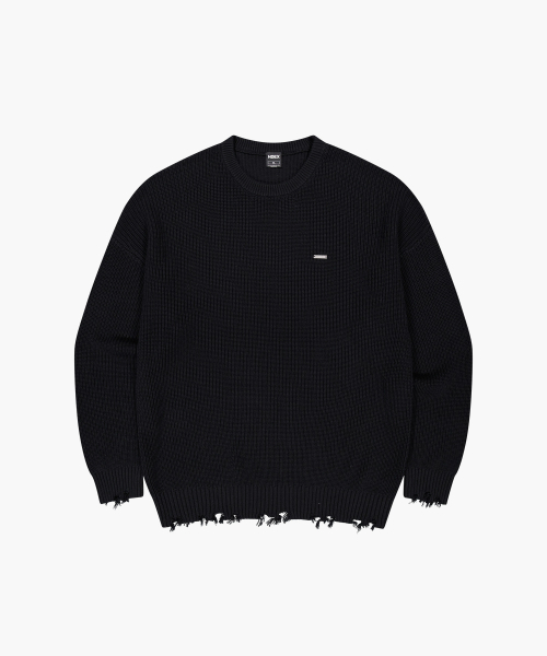 HDEX（エイチデックス）の「デミジプルオーバーニット (ブラック)（ニット/セーター・メンズ・ブラック・MEDIUM/LARGE/X-LARGE/2XL）」の2枚目の写真