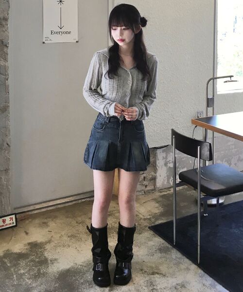 ZEROPLANET（ゼロプラネット）の「ニキータデニムプリーツスカートパンツ [DEEP DENIM]（スカート・レディース・その他・MEDIUM/SMALL）」の18枚目の写真