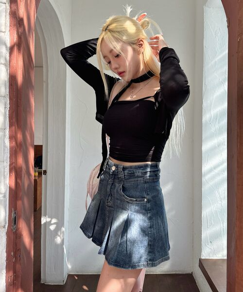 ZEROPLANET（ゼロプラネット）の「ニキータデニムプリーツスカートパンツ [DEEP DENIM]（スカート・レディース・その他・MEDIUM/SMALL）」の10枚目の写真