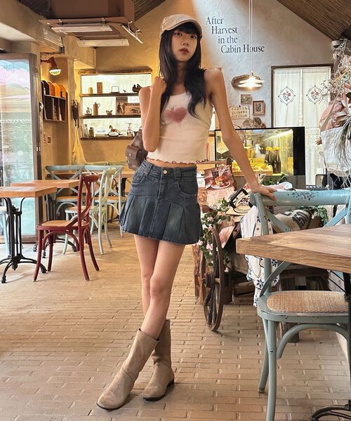 ZEROPLANET（ゼロプラネット）の「ニキータデニムプリーツスカートパンツ [DEEP DENIM]（スカート・レディース・その他・MEDIUM/SMALL）」の7枚目の写真