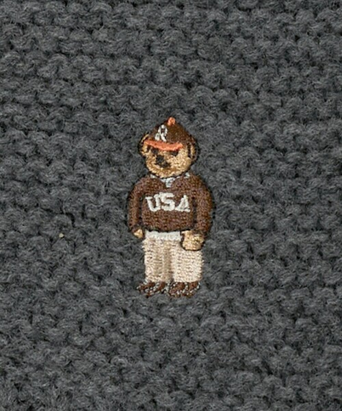 INFIELDER DESIGN(インフィールダーデザイン)の「【別注】<INFIELDER DESIGN>BEAR ニット マフラー(マフラー・メンズ・グレー系/ブラック/ダークブラウン・FREE)」の10枚目の写真