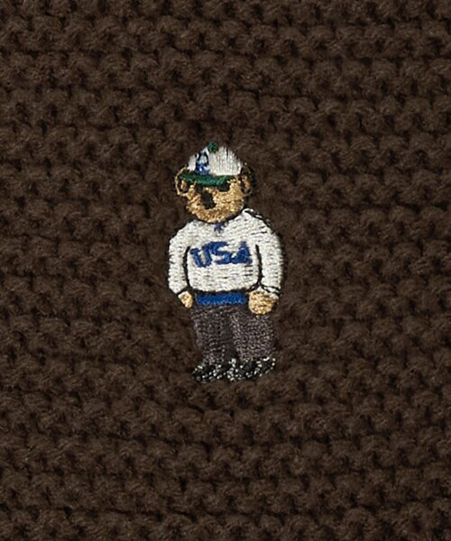 INFIELDER DESIGN(インフィールダーデザイン)の「【別注】<INFIELDER DESIGN>BEAR ニット マフラー(マフラー・メンズ・グレー系/ブラック/ダークブラウン・FREE)」の14枚目の写真