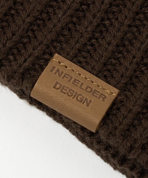 INFIELDER DESIGN(インフィールダーデザイン)の「【別注】<INFIELDER DESIGN>BEAR ニット マフラー(マフラー・メンズ・グレー系/ブラック/ダークブラウン・FREE)」の16枚目の写真