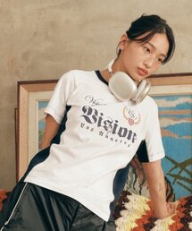 VISION STREET WEAR（ヴィジョンストリートウェア）の「VSW Football T-Shirts White（Tシャツ/カットソー）」